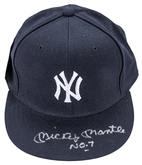 Mickey Mantle Autographed New York Yankees Cap (PSA/DNA)